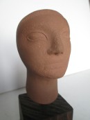 Arte egizia - Nefertiti - testina in argilla - altezza cm 10