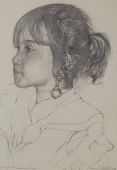 La nipote Cassandra - tecnica: matita - 2004 - cm 33 x 23